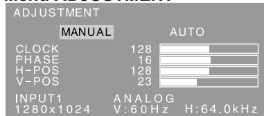 SHARP LL-193A/G - Manuelle Bildschirmeinstellung - 1