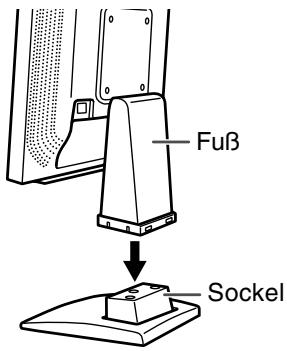 SHARP LL-193A/G - Befestigen des Sockels - 1