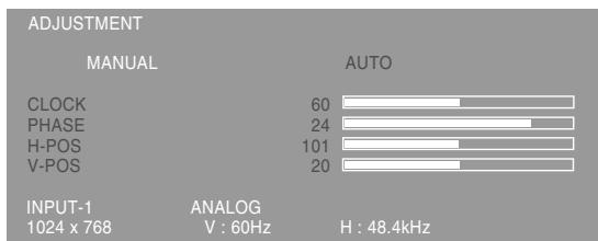 SHARP LL-T1520/T1620 - ADJUSTMENT Menu - 1