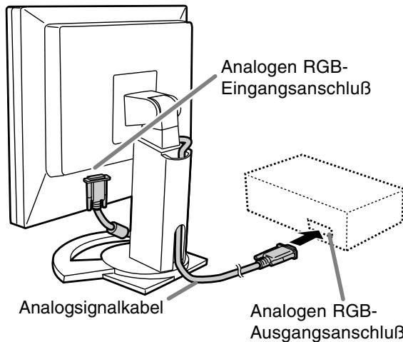 SHARP LL-T1520/T1620 - Anschluss unter Verwendung eines zusätzlichen Analogsignalkabel - 1