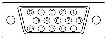 SHARP LL-T1520/T1620 - La broche du connecteur analogique d'entrée - 1