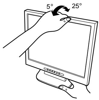SHARP LL-T15V1 - Réglage de l'inclinaison du moniteur - 1