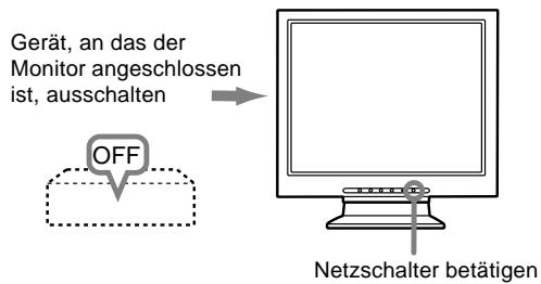 SHARP LL-T15V1 - Ausschalten des Monitors - 1