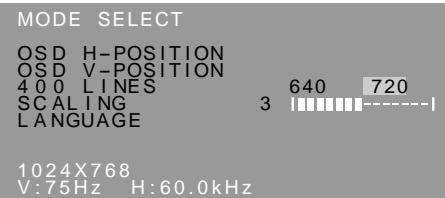 SHARP LL-T15V1 - Menu MODE SELECT - 1