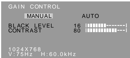 SHARP LL-T15V1 - Menu GAIN CONTROL (CONTROLLO DEL GUADAGNO) - 1