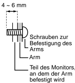 SHARP LL-T15V1 - Anweisungen zum Anbringen eines VESA-kompatiblen Monitorarms - 4
