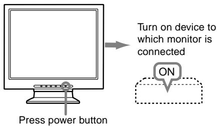 SHARP LL-T15V1 - Turning the power on - 1