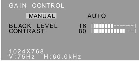 SHARP LL-T15V1 - Menu GAIN CONTROL - 1