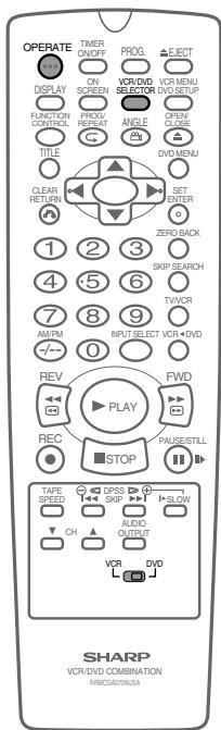 SHARP DV-NC65F - Préparation d'une lecture d'une cassette vidéo ou d'un DVD - 5