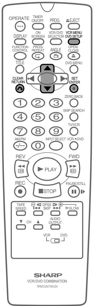 SHARP DV-NC65F - Réglage du DOLBY digital - 2