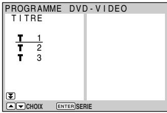 SHARP DV-NC65F - Lecture programme par titres - 1