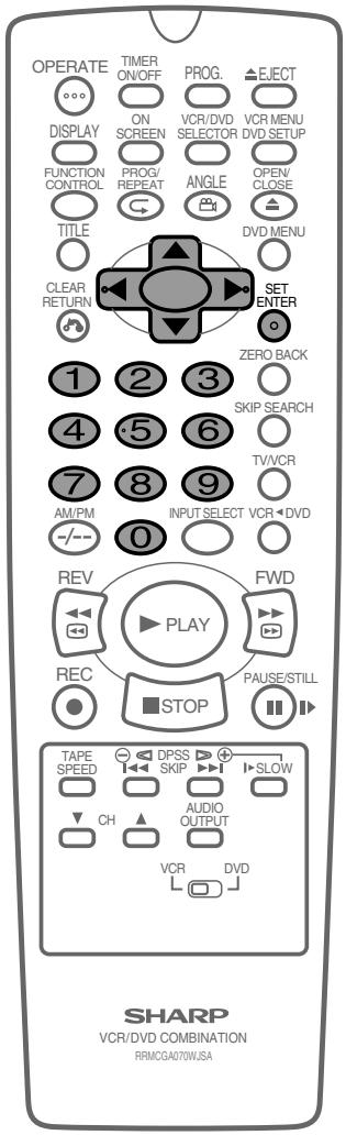 SHARP DV-NC65F - Programmation d'un enregistrement - 7