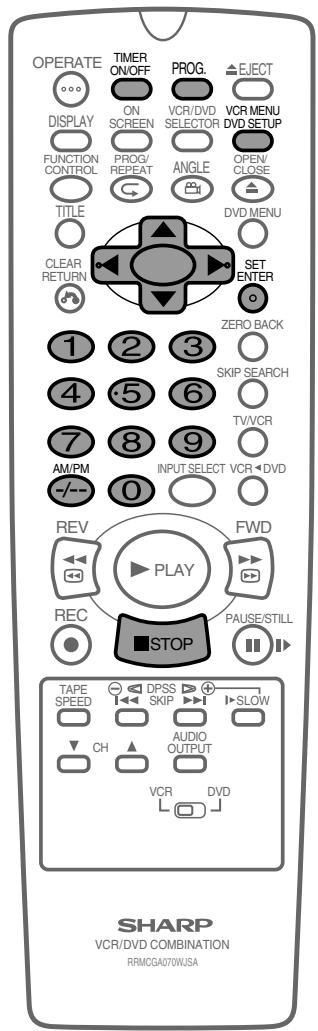 SHARP DV-NC65F - Programmation d'un enregistrement - 3