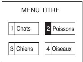 SHARP DV-NC65F - Sélection des scènes à partir de l'écran de menus - 2