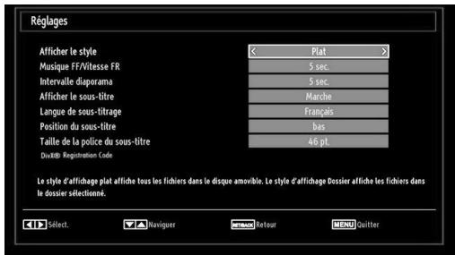 SHARP LC-24LE510E - Réglages du navigateur média - 1