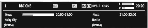 SHARP LC-24LE510E - On-Screen Information - 1