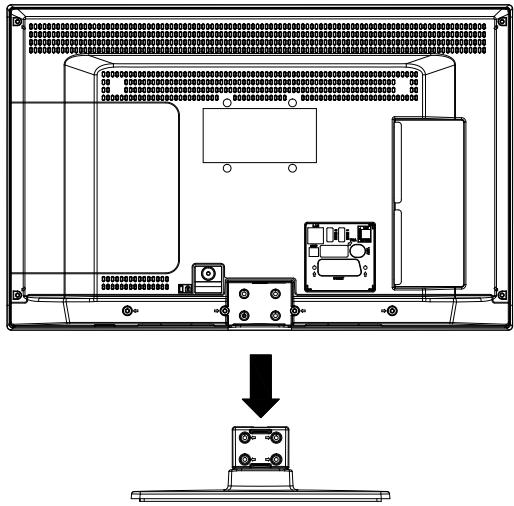 SHARP LC-24LE510E - Méthode de désinstallation du support détachable - 1