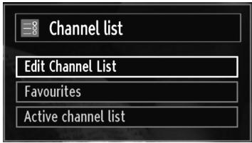 SHARP LC-24LE510E - Managing Stations: Channel List - 1
