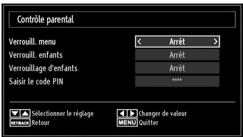 SHARP LC-24LE510E - Contrôle parental - 2