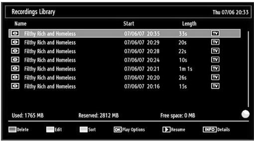SHARP LC-24LE510E - Watching Recorded Programmes - 1