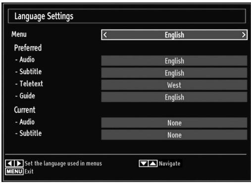 SHARP LC-24LE510E - Configuring Language Preferences - 1