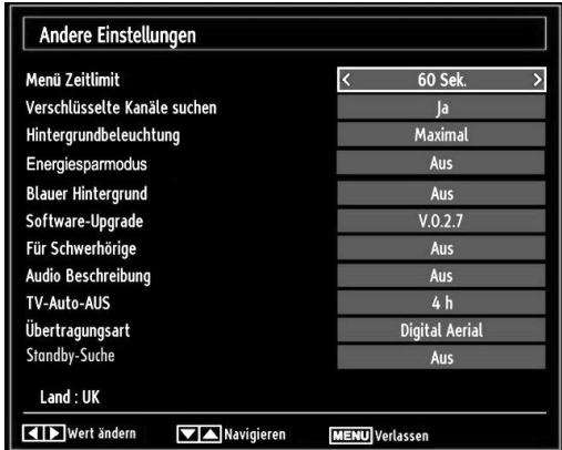 SHARP LC-24LE510E - Andere Einstellungen konfigurieren - 1