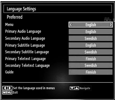 SHARP LC-24LE510E - Language Settings - 1