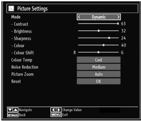 SHARP LC-24LE510E - Configuring Picture Settings - 1