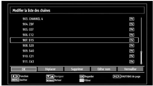 SHARP LC-24LE510E - Gestion des chaînes : Liste des chaînes - 2