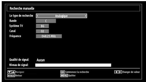 SHARP LC-24LE510E - Recherche manuelle analogique - 1