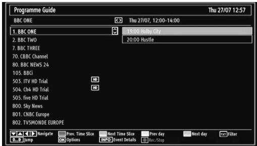 SHARP LC-24LE510E - Viewing Electronic Programme Guide (EPG) - 2
