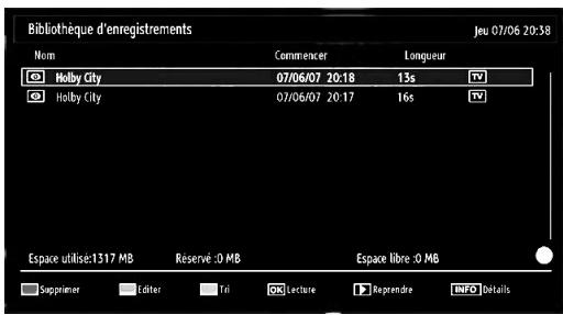 SHARP LC-24LE510E - Regarder les programmes enregistrés - 1