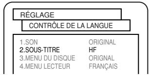 SHARP DV-S2U(C) - Réglage des langues - 4