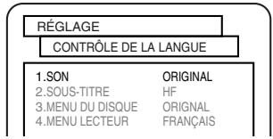 SHARP DV-S2U(C) - Réglage des langues - 3