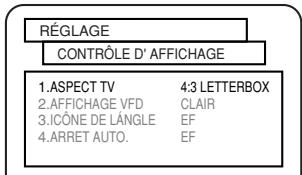 SHARP DV-S2U(C) - Affichage des réglages - 3