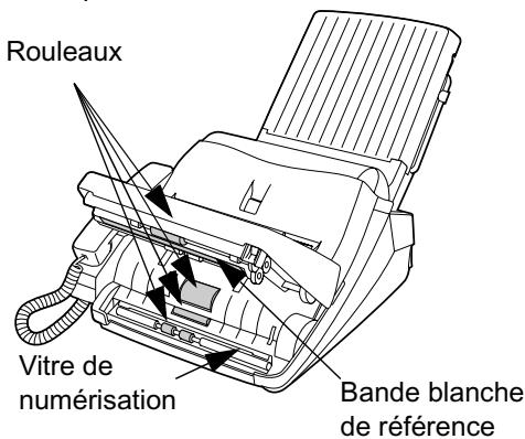SHARP FO-1530 - Vitre de numérisation et rouleaux - 1
