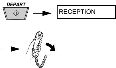 SHARP FO-1530 - Répondre avec le combiné du télécopieur - 3