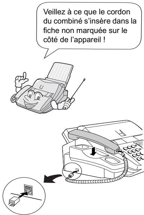 SHARP FO-1530 - Connexion du combiné - 1