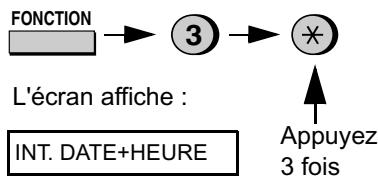 SHARP FO-1530 - Réglage de la date et de l'heure - 2