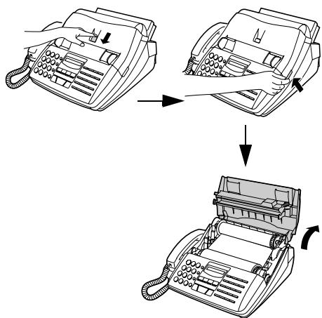 SHARP FO-1530 - Dégagement du papier d'impression coincé - 1