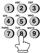 SHARP FO-1530 - Introduisez le numéro de télécopie ou de téléphone en appuyant sur les touches du pavé numérique. (Remarque : le numéro ne peut contenir aucun espace.) - 1