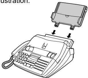 SHARP FO-1530 - Connexion du cordon téléphonique - 3