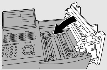 SHARP FO-4470 - Close the print compartment cover. - 1