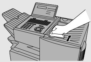 SHARP FO-4470 - Adjust the document guides to the width of your document. - 1