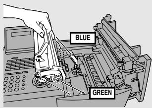 SHARP FO-4470 - Replace the toner cartridge and then close the print compartment cover. - 1