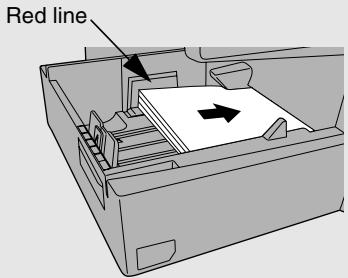 SHARP FO-4470 - Loading paper in the paper tray - 2
