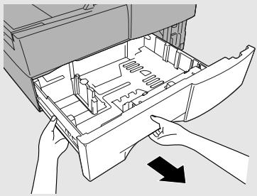 SHARP FO-4470 - Grasp the hand-hold on the cassette and pull the cassette out until it stops. - 1
