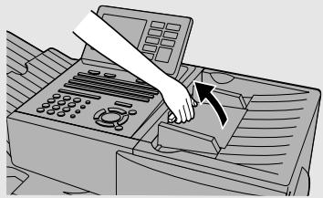 SHARP FO-DC500 - Open the operation panel. - 1