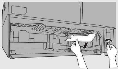 SHARP FO-DC500 - If you have a paper cassette and the display still indicates that paper is jammed, pull out the cassette and remove the jammed paper. - 1