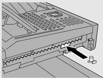 SHARP FO-DC500 - Insert the new ink cartridge into the machine (make sure that the tab is facing out). - 1